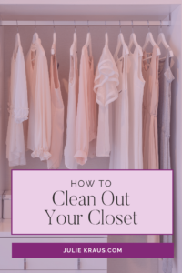 how to clean out your closet pin image